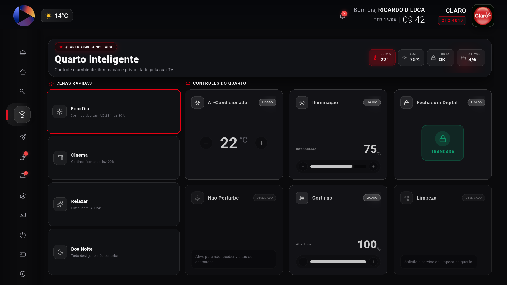 Quarto inteligente